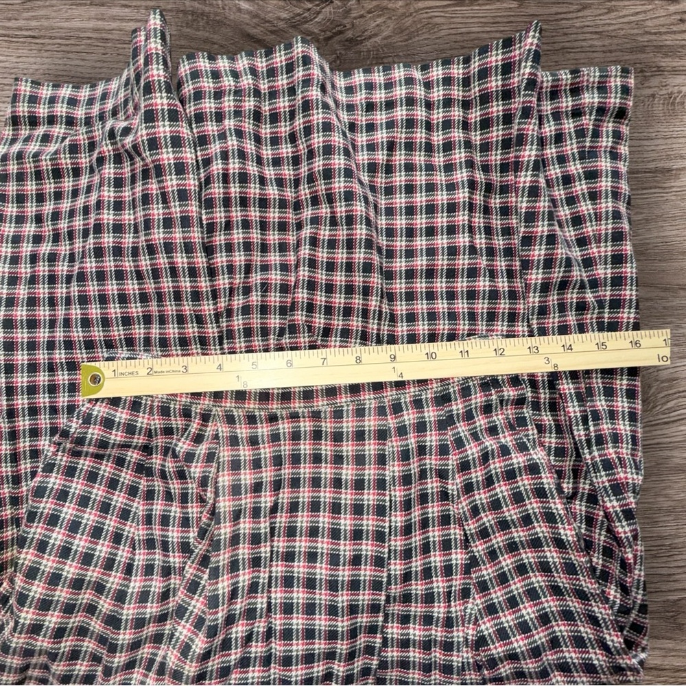 NWT Appleseeds Skirt Petite 6P Plaid Button Zip Pockets Minimalist Academia - Picture 11 of 11